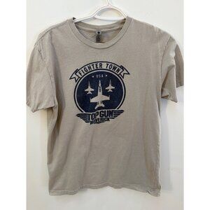 Top Gun Maverick Fighter Town USA Graphic Tee Gray Medium